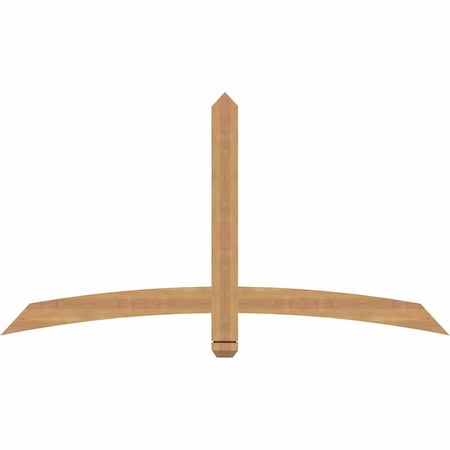 Ekena Millwork Bellingham Timber Gable Bracket, Western Red Cedar, 60"W x 32"H x 1 1/2"D x 3 1/2"F, 13/12 Pitch GBW060X32X0204BEL00SWR
